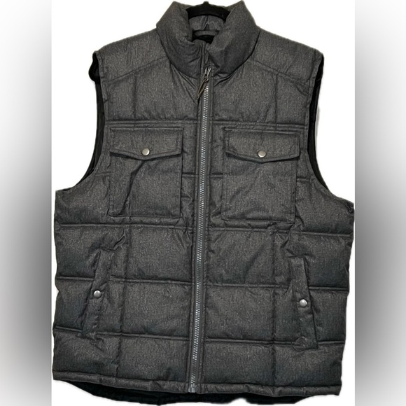 Goodfellow Men's Puffer Vest, insulated, Color Charcoal Grey, Size Large… - Picture 1 of 9